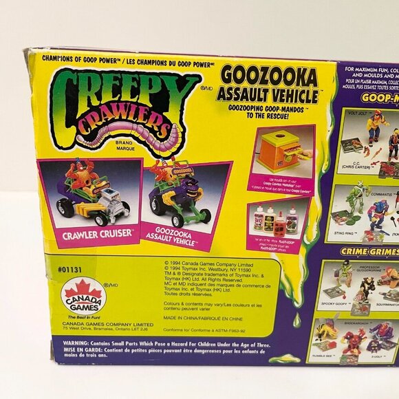 Vtg 1994 Creepy Crawlers Goozooka Assault Vehicle 2 Vehicles in 1 TOYMAX - Picture 7 of 11